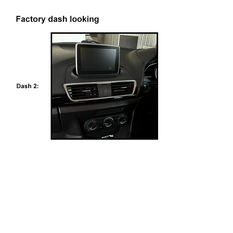 CAC F9MA7K3 9 Inch Fascia Kit Compatible with Mazda 3 2013+ Dash 2 With BOSE