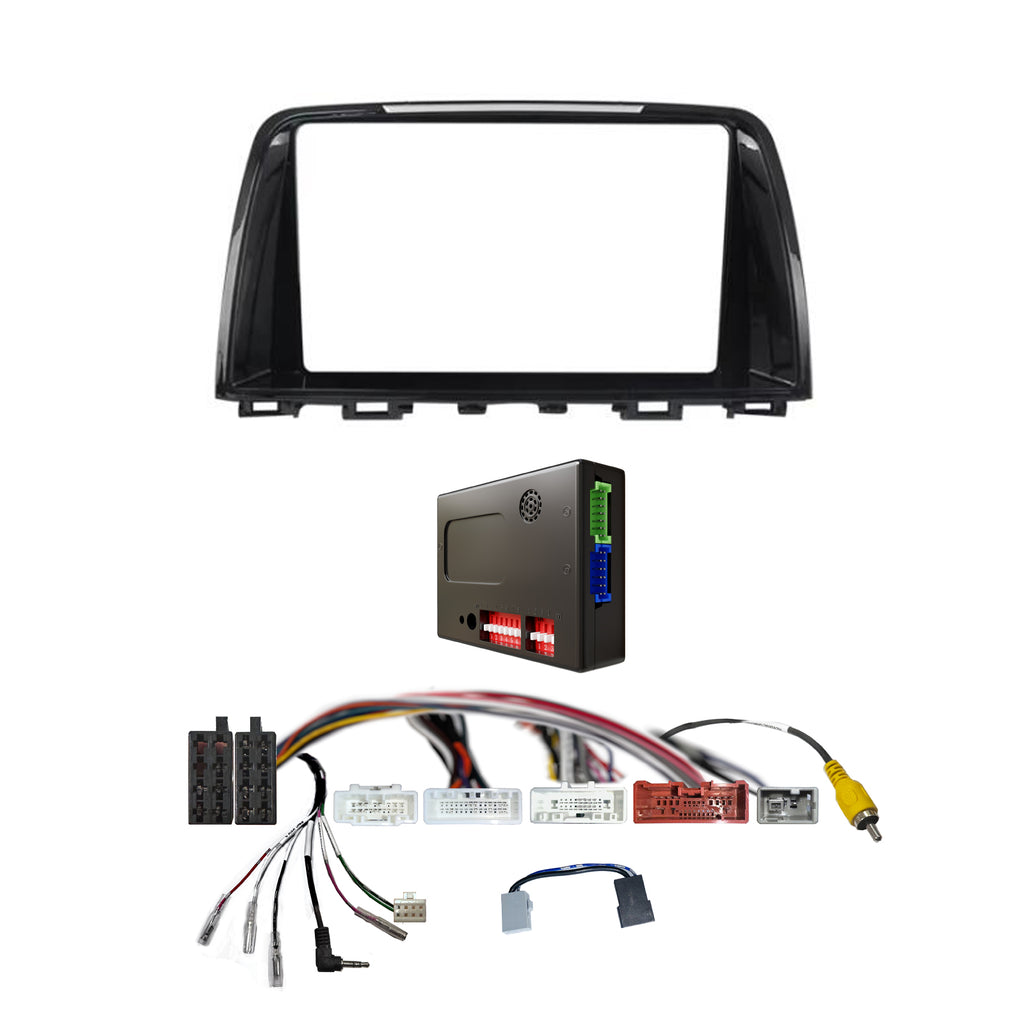 CAC F9MA9K2 9 Inch Fascia Kit Compatible with Mazda 6 2013 Dash 2