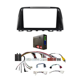CAC F9MA9K3 9 Inch Fascia Kit Compatible with Mazda 6 2013 Dash 2 With BOSE