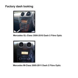 CAC F9MB7K2 9 Inch Fascia Kit Compatible with Mercedes ML GL 2005-2011 Dash 2 Fibre Optic System