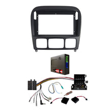 Load image into Gallery viewer, CAC F9MB9K1B 9 Inch Fascia Kit Compatible with Mercedes S-Class 1998-2005 W220 Black