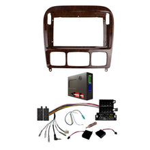Load image into Gallery viewer, CAC F9MB9K1W 9 Inch Fascia Kit Compatible with Mercedes S-Class 1998-2005 W220 Wood