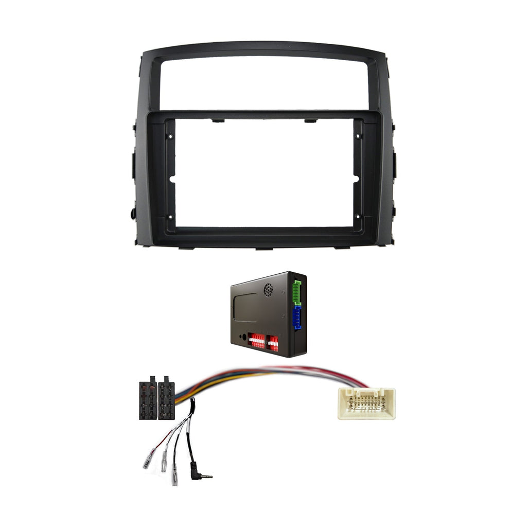 CAC F9MT22K1 9 Inch Fascia Kit Compatible with Mitsubishi Pajero 2006-2014 Dash 1