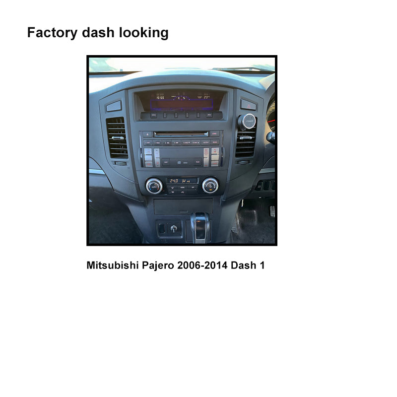 CAC F9MT22K1 9 Inch Fascia Kit Compatible with Mitsubishi Pajero 2006-2014 Dash 1