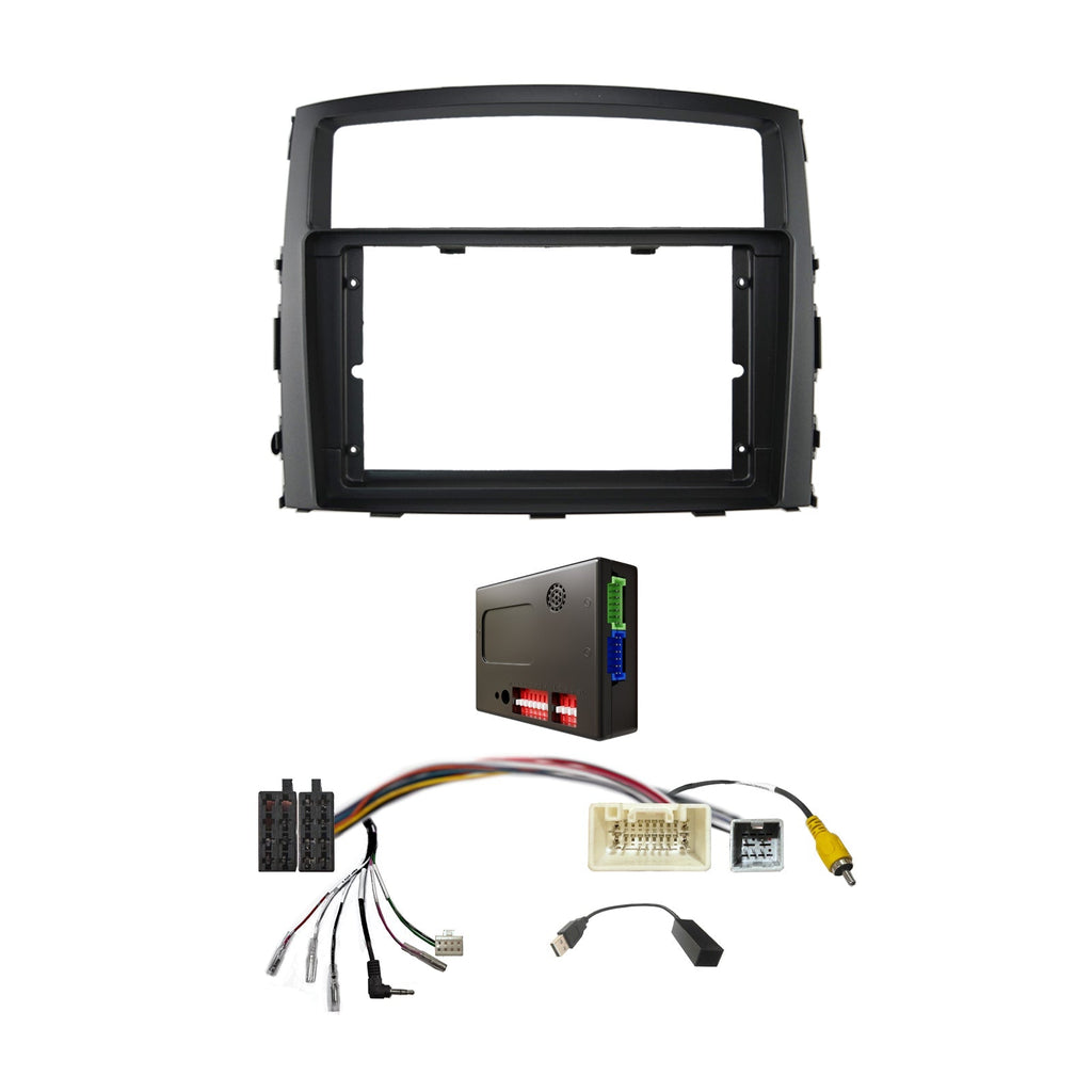CAC F9MT22K2 9 Inch Fascia Kit Compatible with Mitsubishi Pajero 2012-2019 Dash 1 Dash 2