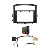 CAC F9MT22K3 9 Inch Fascia Kit Compatible with Mitsubishi Pajero 2006-2014 Dash 2