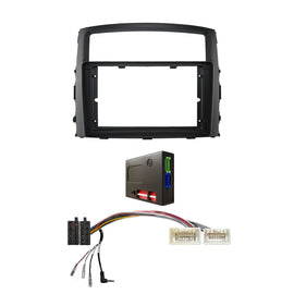 CAC F9MT22K5 9 Inch Fascia Kit Compatible with Mitsubishi Pajero 2006-2014 Dash 3 Rockford Fosgate