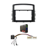 CAC F9MT22K5 9 Inch Fascia Kit Compatible with Mitsubishi Pajero 2006-2014 Dash 3 Rockford Fosgate