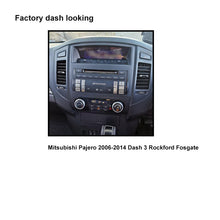 Load image into Gallery viewer, CAC F9MT22K5 9 Inch Fascia Kit Compatible with Mitsubishi Pajero 2006-2014 Dash 3 Rockford Fosgate