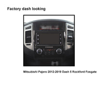 Load image into Gallery viewer, CAC F9MT22K8 9 Inch Fascia Kit Compatible with Mitsubishi Pajero 2012-2019 Dash 5 Rockford Fosgate Factory 360° Camera