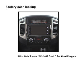 CAC F9MT22K8 9 Inch Fascia Kit Compatible with Mitsubishi Pajero 2012-2019 Dash 5 Rockford Fosgate Factory 360° Camera