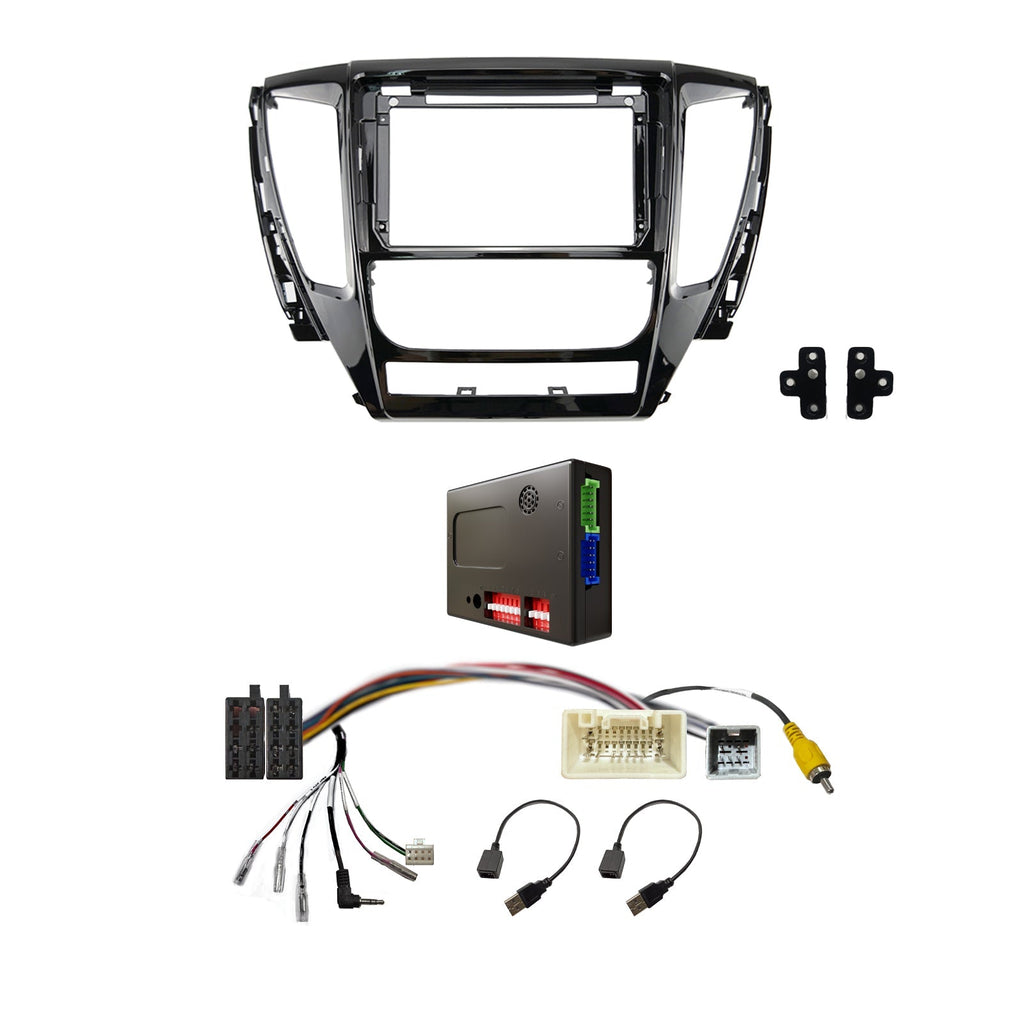 CAC F9MT23K1 9 Inch Fascia Kit Compatible with Mitsubishi Pajero Sport 2015-2019 Dash 1 Standard