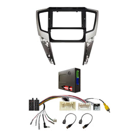 CAC F9MT28K2 9 Inch Fascia Kit Compatible with Mitsubishi Triton 2019-2023 Dash 1 Auto A/C With Factory 360° Camera