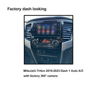 Load image into Gallery viewer, CAC F9MT28K2 9 Inch Fascia Kit Compatible with Mitsubishi Triton 2019-2023 Dash 1 Auto A/C With Factory 360° Camera