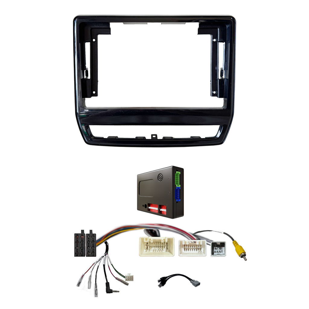 CAC F9MT35K2 9 Inch Fascia Kit Compatible with Mitsubishi ASX 2018- Dash 3 Rockford Fosgate Factory 360° Camera