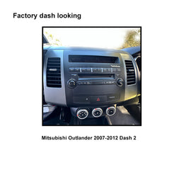 CAC F9MT8K3 9 Inch Fascia Kit Compatible with Mitsubishi Outlander 2007-2012 Dash 2 Rockford Fosgate