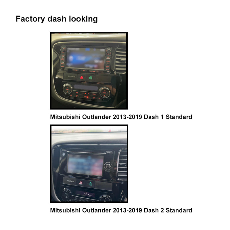 CAC F9MT9K1 9 Inch Fascia Kit Compatible with Mitsubishi Outlander 2013-2019 Dash 1 Dash 2 Standard