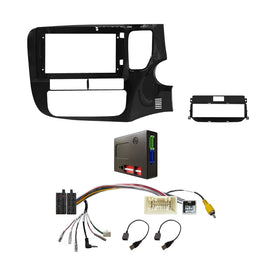 CAC F9MT9K2 9 Inch Fascia Kit Compatible with Mitsubishi Outlander 2013-2019 Standard