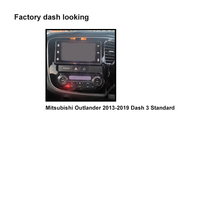 CAC F9MT9K2 9 Inch Fascia Kit Compatible with Mitsubishi Outlander 2013-2019 Standard