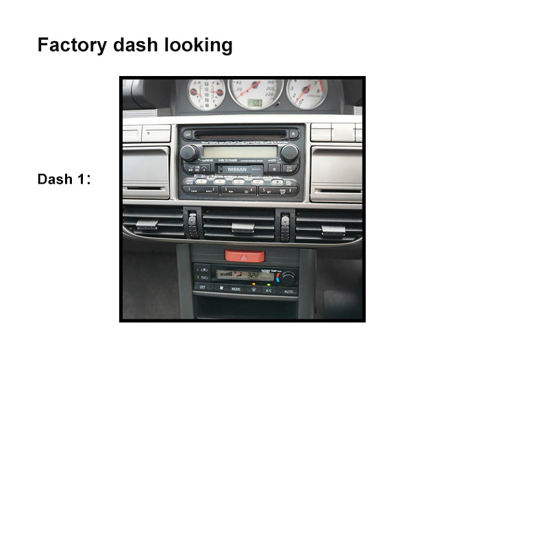 CAC F9NS25K 9 Inch Fascia Kit Compatible with Nissan Xtrail 2001-2007 Dash 1