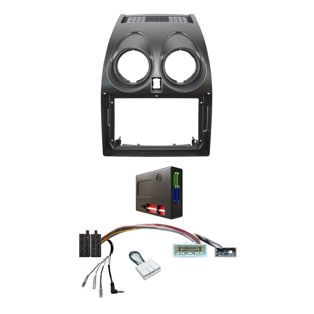 CAC F9NS3K1 9 Inch Fascia Kit Compatible with Nissan Dualis 2007-2013 Dash 1 Dash 2