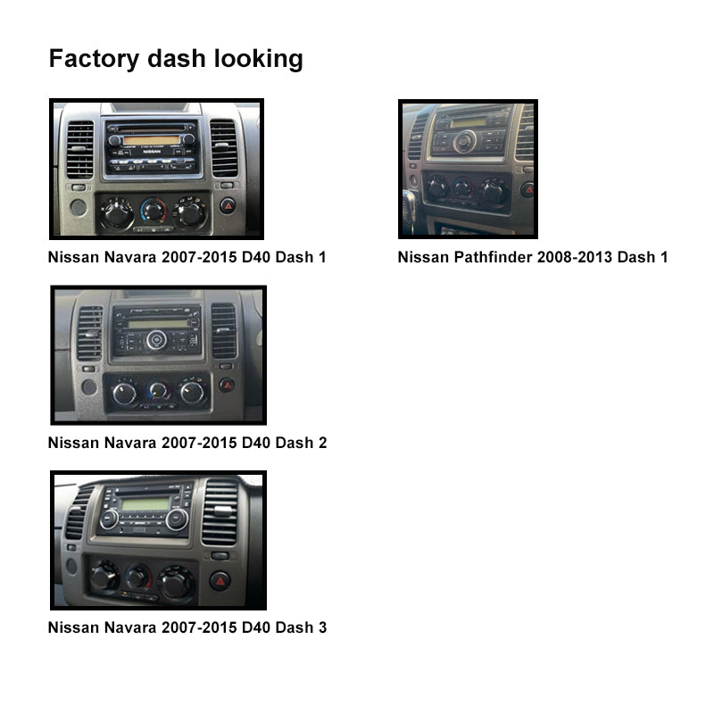 CAC F9NS6K1 9 Inch Fascia Kit Compatible with Nissan Navara 2007-2015 D40 Pathfinder 2008-2013