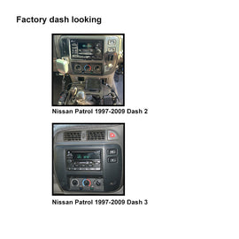 CAC F9NS7K3 9 Inch Fascia Kit Compatible with Nissan Patrol 1997-2009 Dash 2 Dash 3