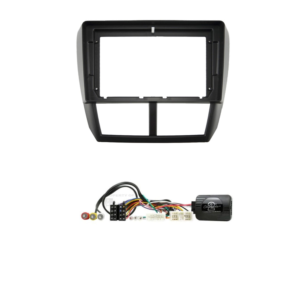 CAC F9SR2K2 9 Inch Fascia Kit Compatible with Subaru Forester Impreza WRX 2008-2012 With Fac Nav
