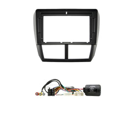 CAC F9SR2K2 9 Inch Fascia Kit Compatible with Subaru Forester Impreza WRX 2008-2012 With Fac Nav