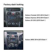 Load image into Gallery viewer, CAC F9SR3K1 9 Inch Fascia Kit Compatible with Subaru Forester Impreza WRX XV 2013-2015