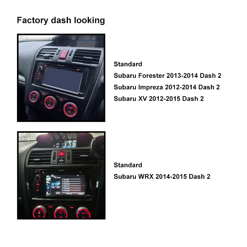 CAC F9SR3K2 9 Inch Fascia Kit Compatible with Subaru Forester Impreza WRX XV 2013-2015 Standard