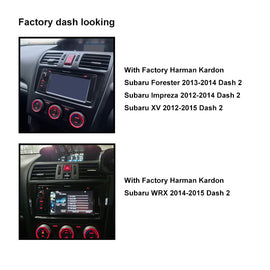 CAC F9SR3K3 9 Inch Fascia Kit Compatible with Subaru Forester Impreza WRX XV 2013-2015 Harman Kardon