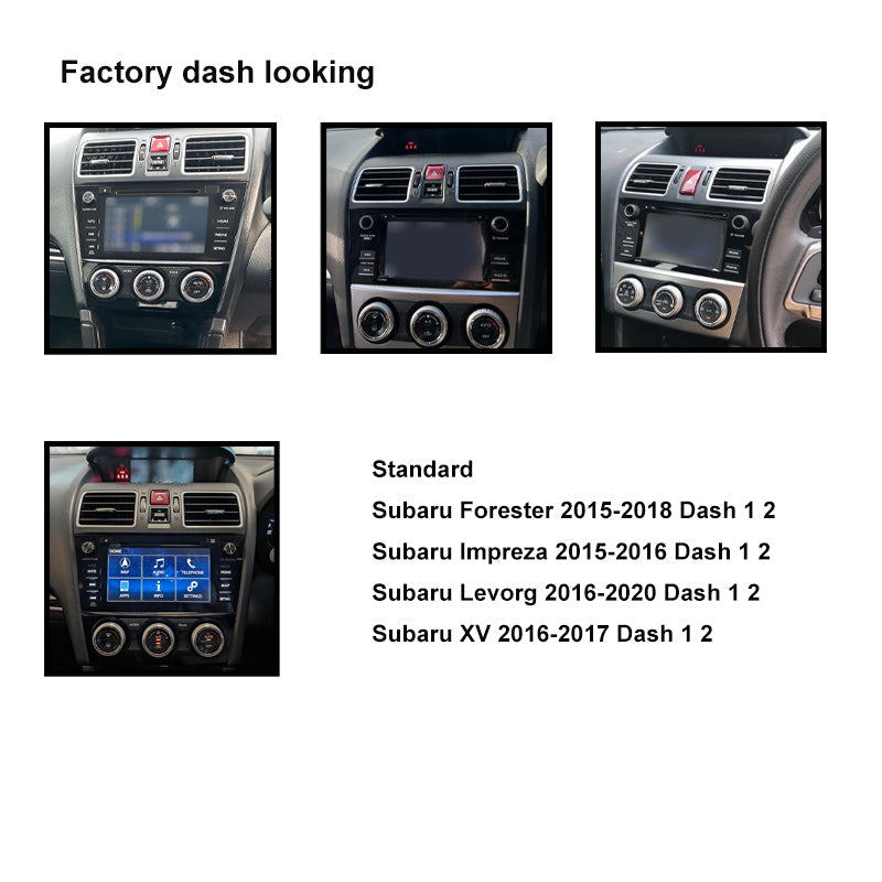 CAC F9SR4K1 9 Inch Fascia Kit Compatible with Subaru Forester Levorg Impreza XV 2015-2018 Standard