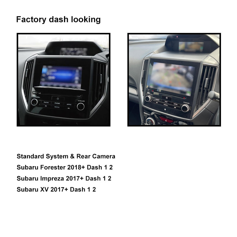 CAC F9SR5K1 9 Inch Fascia Kit Compatible with Subaru Forester Impreza XV 2017+ Standard System & Factory Rear Camera