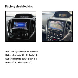 CAC F9SR5K1 9 Inch Fascia Kit Compatible with Subaru Forester Impreza XV 2017+ Standard System & Factory Rear Camera