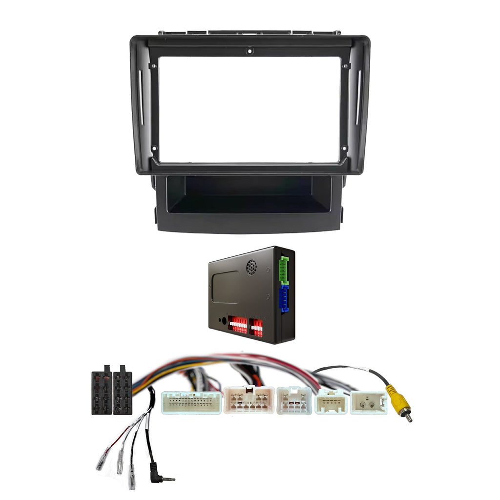 CAC F9SR5K2 9 Inch Fascia Kit Compatible with Subaru Forester Impreza XV 2017+ Standard System & Factory Front Side Rear Camera