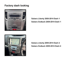 Load image into Gallery viewer, CAC F9SR6K1 9 Inch Fascia Kit Compatible with Subaru Liberty Outback 2009-2014 Dash 1 2