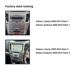 CAC F9SR6K1 9 Inch Fascia Kit Compatible with Subaru Liberty Outback 2009-2014 Dash 1 2