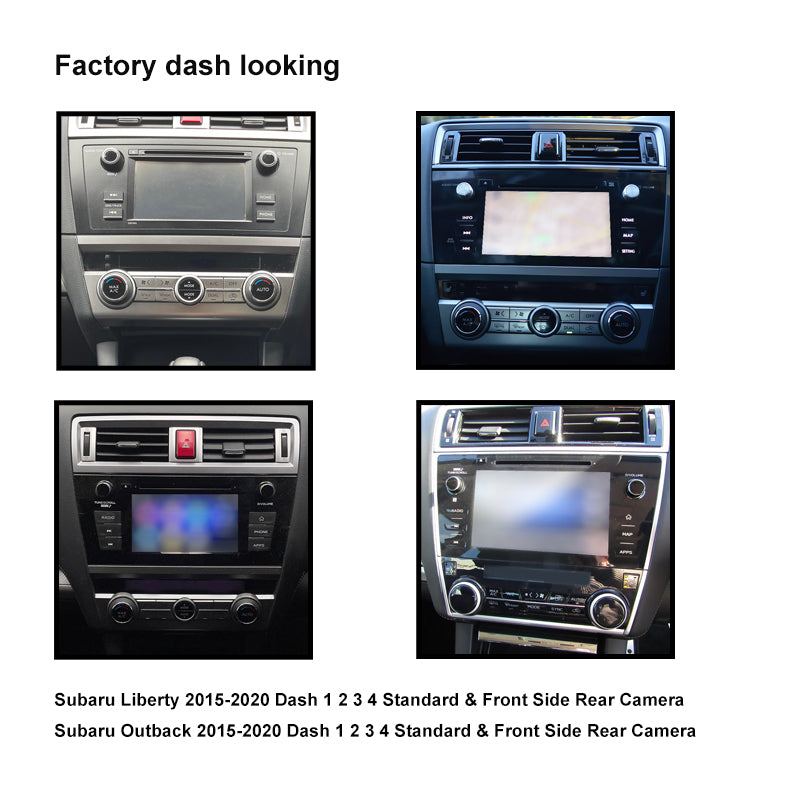 CAC F9SR7K2 9 Inch Fascia Kit Compatible with Subaru Liberty Outback 2015-2020 Standard System & Factory Front Side Rear Camera