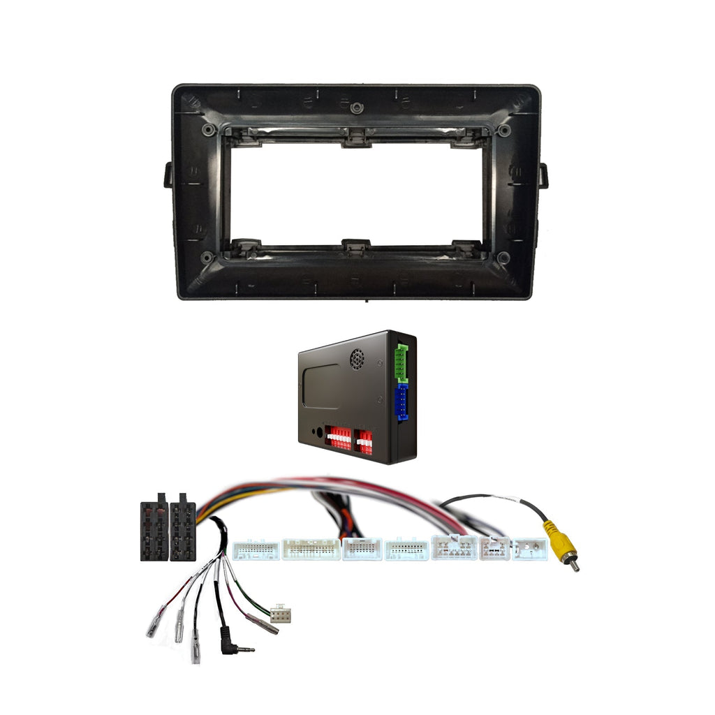 CAC F9TY24K2 9 Inch Fascia Kit Compatible with Toyota Corolla 2007-2011 Dash 1 Dash 2 With SWC