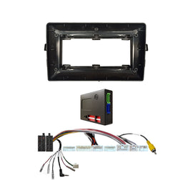 CAC F9TY24K2 9 Inch Fascia Kit Compatible with Toyota Corolla 2007-2011 Dash 1 Dash 2 With SWC