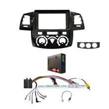 Load image into Gallery viewer, CAC F9TY38K2 9 Inch Fascia Kit Compatible with Toyota Hilux 2005-2011 Dash 1 Dash 2 Manual A/C SWC