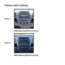 Load image into Gallery viewer, CAC F9TY38K2 9 Inch Fascia Kit Compatible with Toyota Hilux 2005-2011 Dash 1 Dash 2 Manual A/C SWC