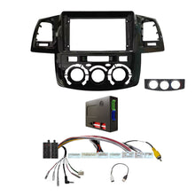 Load image into Gallery viewer, CAC F9TY39K1 9 Inch Fascia Kit Compatible with Toyota Hilux 2012-2014 Manual A/C