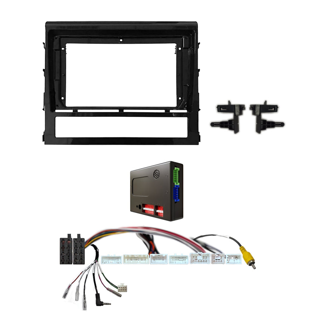 CAC F9TY55K1 9 Inch Fascia Kit Compatible with Toyota Landcruiser 2016-2021 200 Series
