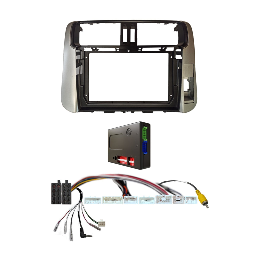 CAC F9TY56K1 9 Inch Fascia Kit Compatible with Toyota Prado 2009-2013 Dash 1 Dash 2