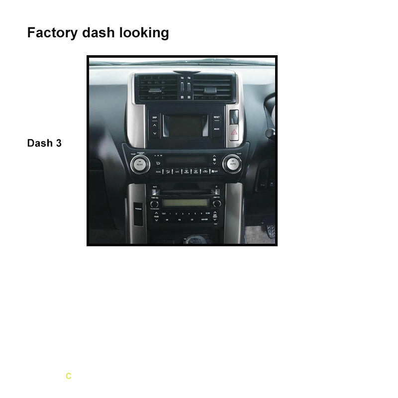 CAC F9TY56K3 9 Inch Fascia Kit Compatible with Toyota Prado 2009-2013 Dash 3 Factory JBL Amplified