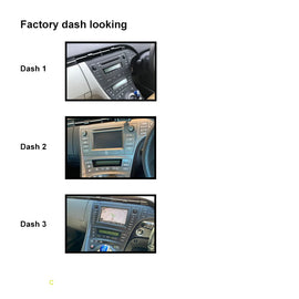 CAC F9TY62K1 9 Inch Fascia Kit Compatible with Toyota Prius 2009-2015