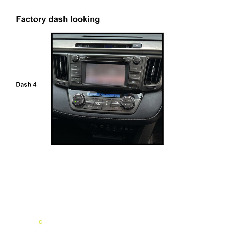 CAC F9TY66K2 9 Inch Fascia Kit Compatible with Toyota Rav 4 2013-2018 Dash 4 With Factory JBL or Amplified 360° Camera