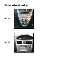 CAC F9TY74K2 9 Inch Fascia Kit Compatible with Toyota Yaris 2005-2011 Dash 2 Dash 3 With SWC